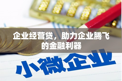 威县企业经营贷，助力企业腾飞的金融利器
