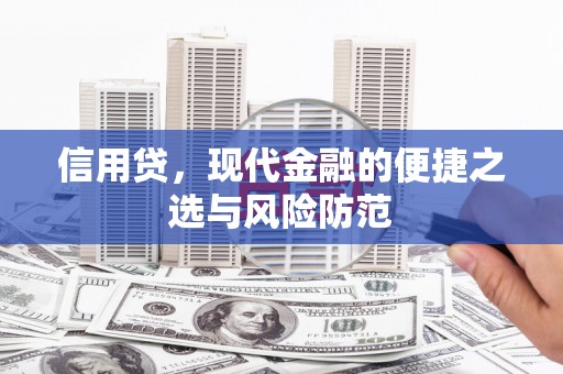 威县信用贷，现代金融的便捷之选与风险防范